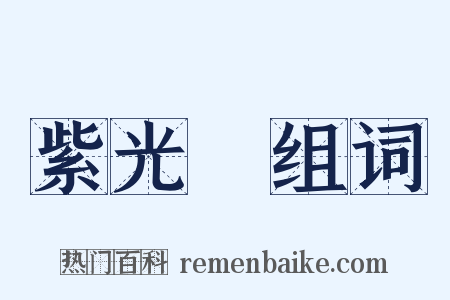 紫光閣组词是什么意思的图片